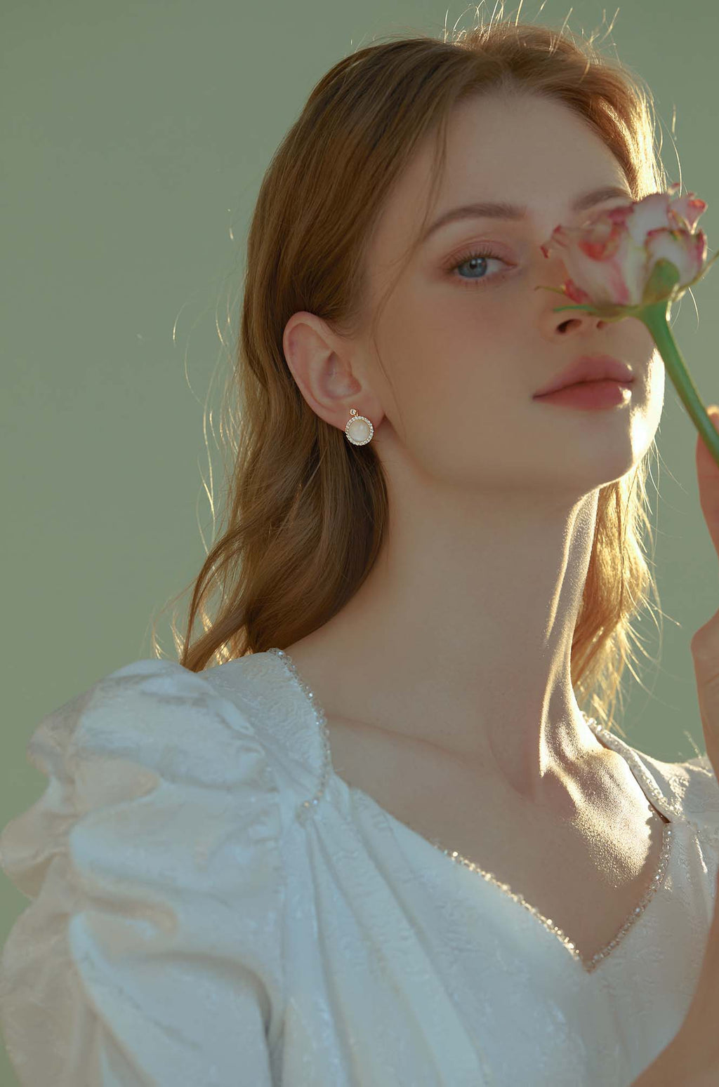Spinning Opal Stud Earrings