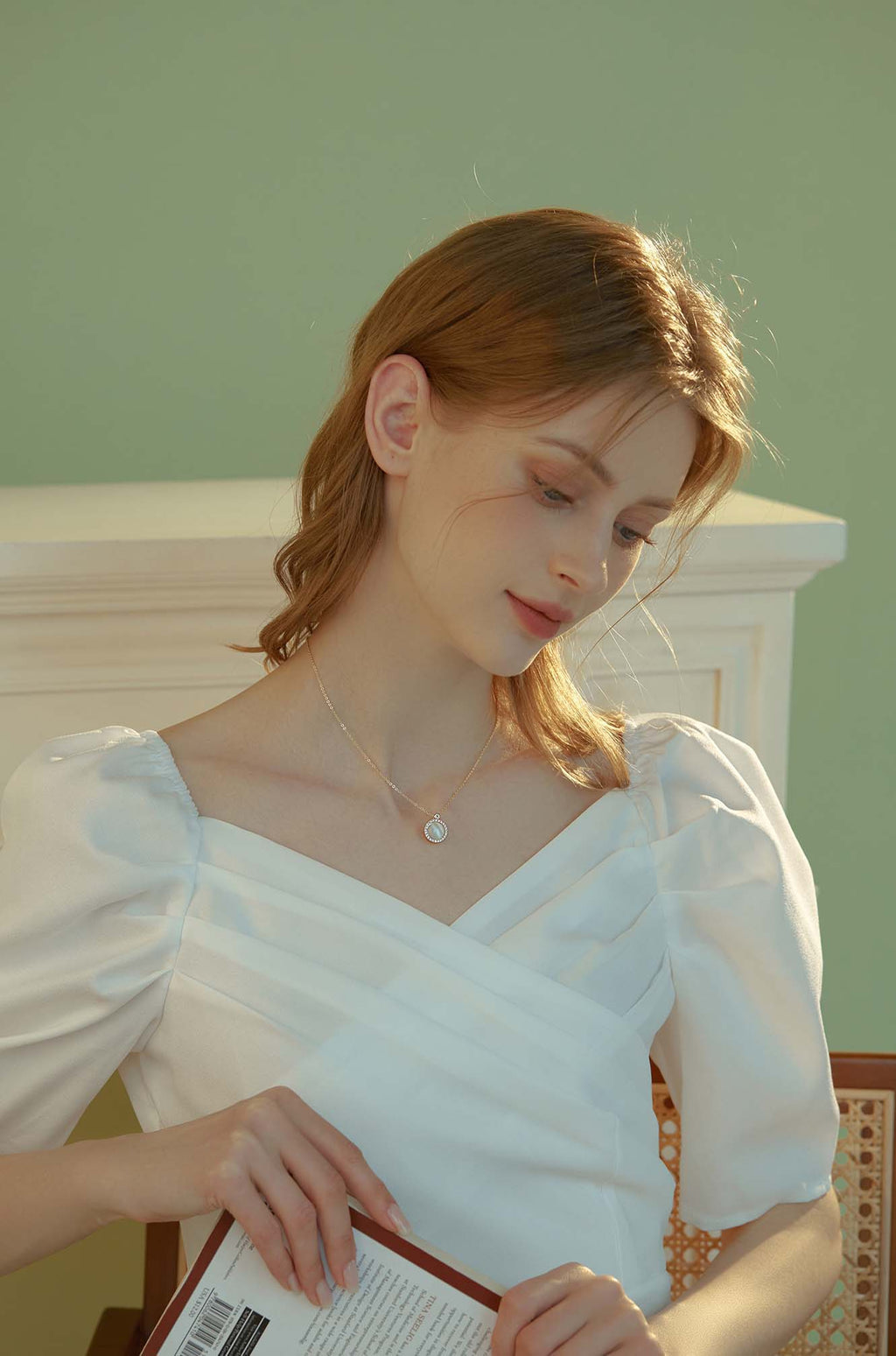 Spinning Gold Opal Necklace