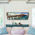 Pier Panorama Wooden Wall Art by G. DeBrekht Coastal Decor - 8491103W