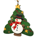 Merry Snowman Christmas Tree Ornament