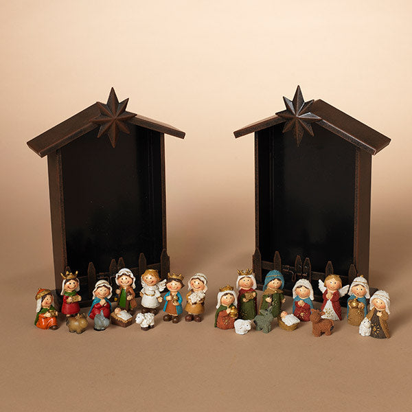 11 Piece mini Nativity Set - Traditional