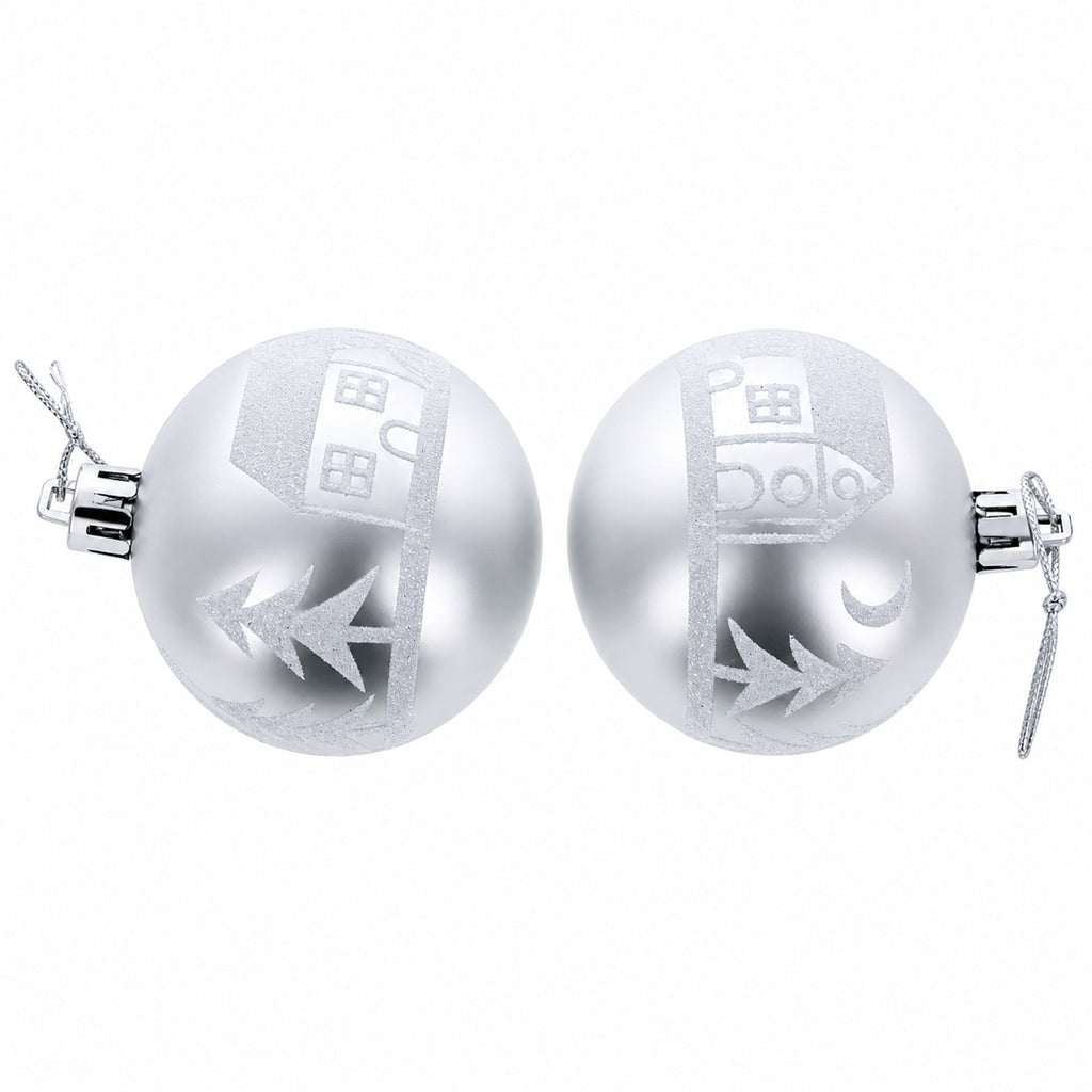 Set of 44 Multicolored Plastic Mini Ball Christmas Ornaments