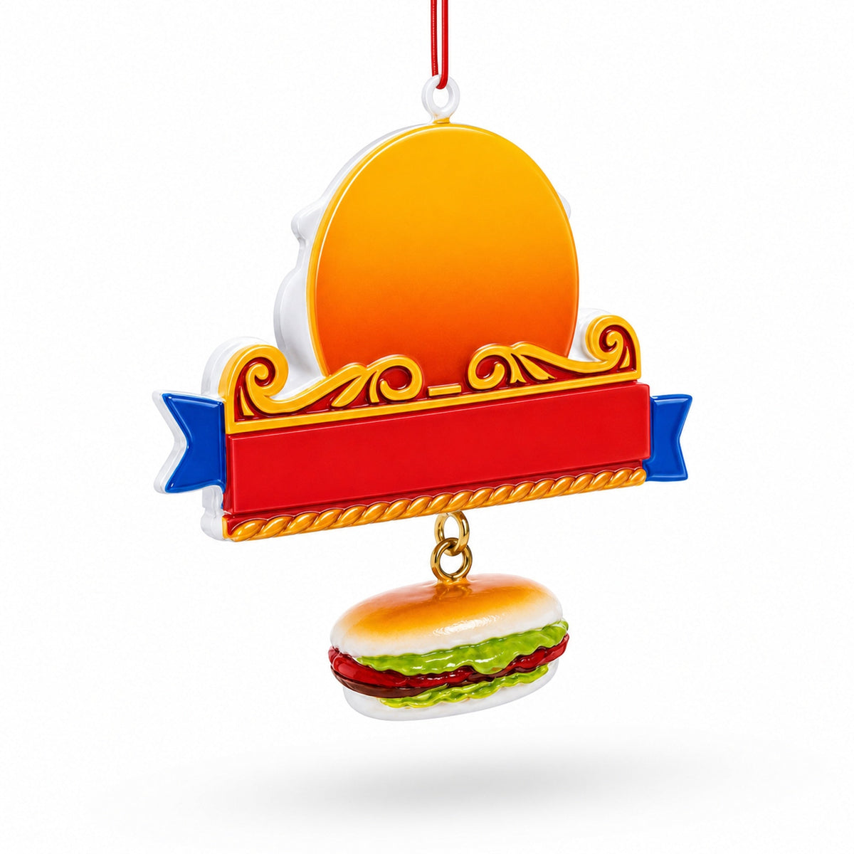 Chicago Skyline Hot Dog Resin Christmas Ornament