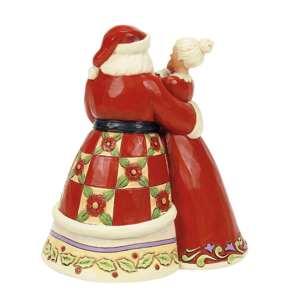 Santa and Mrs Claus Dancing Figurine