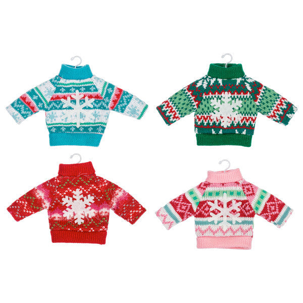 Woven Holiday Sweater Ornament -