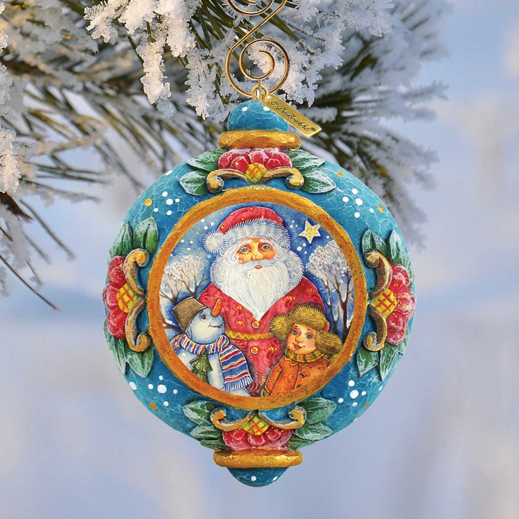 Friendship Sculpted Hand-Painted Christmas Ornament by G. DeBrekht - Christmas Decor - 6102424
