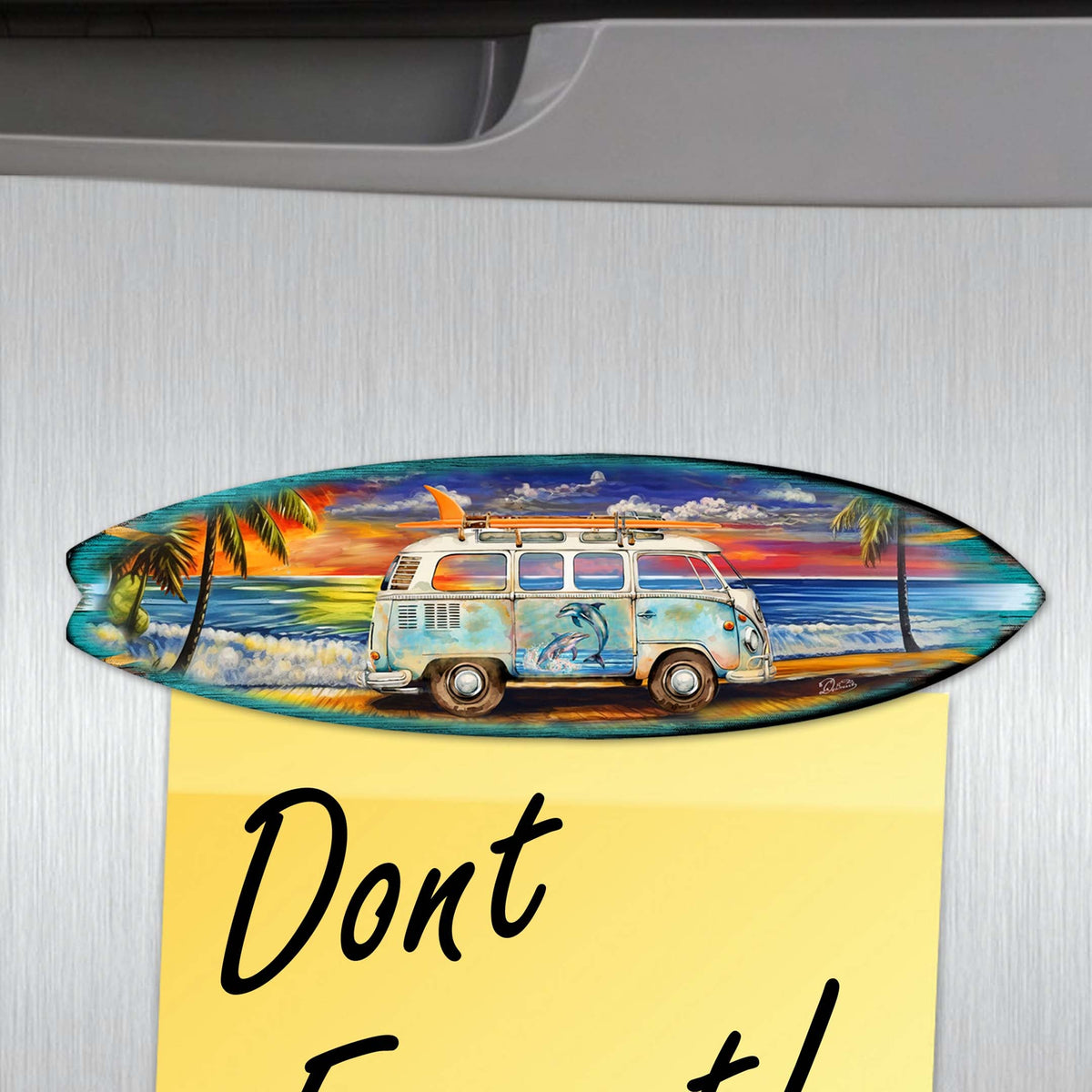 Ocean View Surfboards Decorative Eco Wood Magnets Set of 6 by G. Debrekht - Coastal Decor - 8090068G-S6