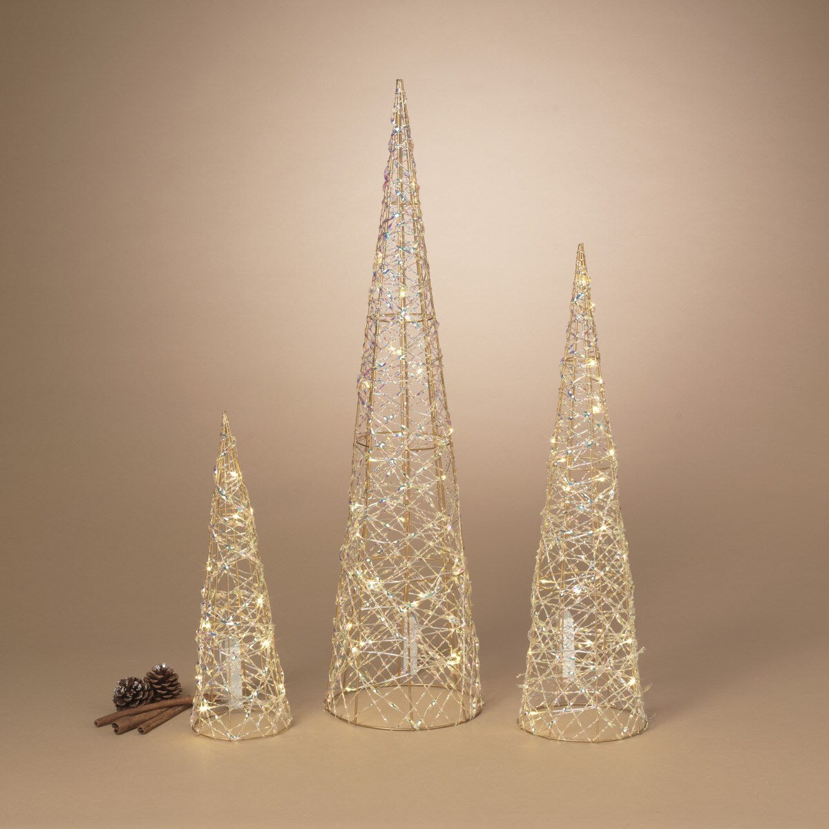 Lighted Holiday Cone Tree -