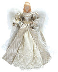 Silver Elegant Angel Tree Topper - 16"