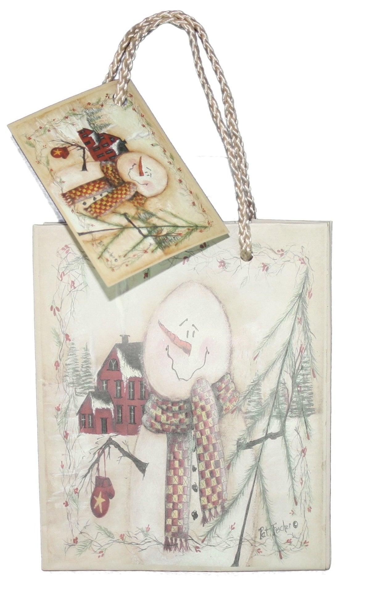 Woodland Snowman Gift Bag - Jumbo