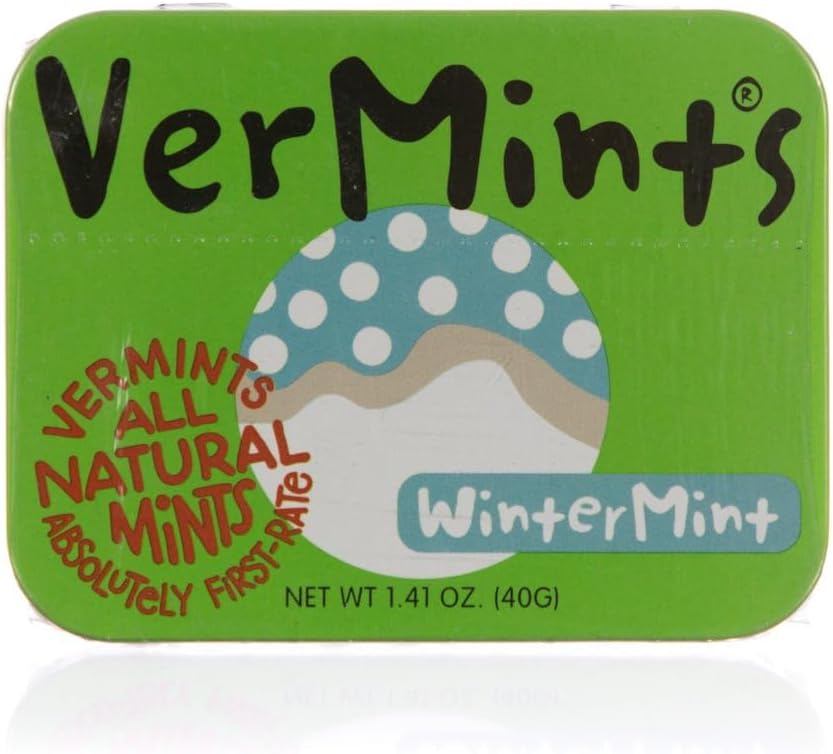 Vermints All Natural Breath Mints 1.41 Ounce - Wintergreen