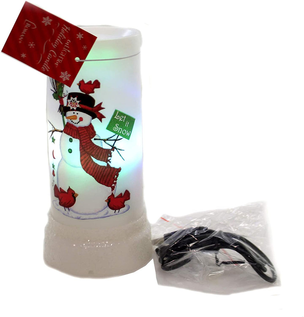 LED Projector Candle - Snowman
