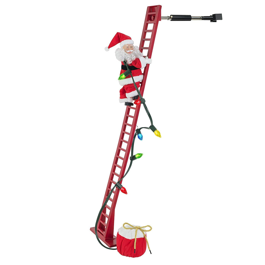 Mr. Christmas Super Climbing Santa Figurine