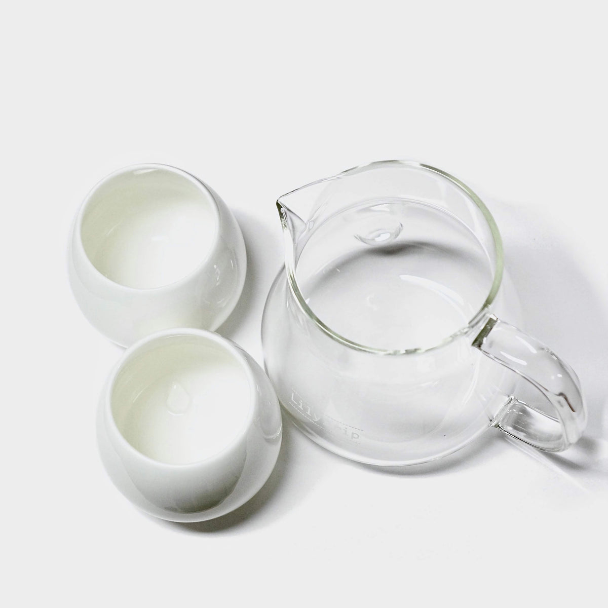 Pour-Over Coffee Server Set, Handmade Glass