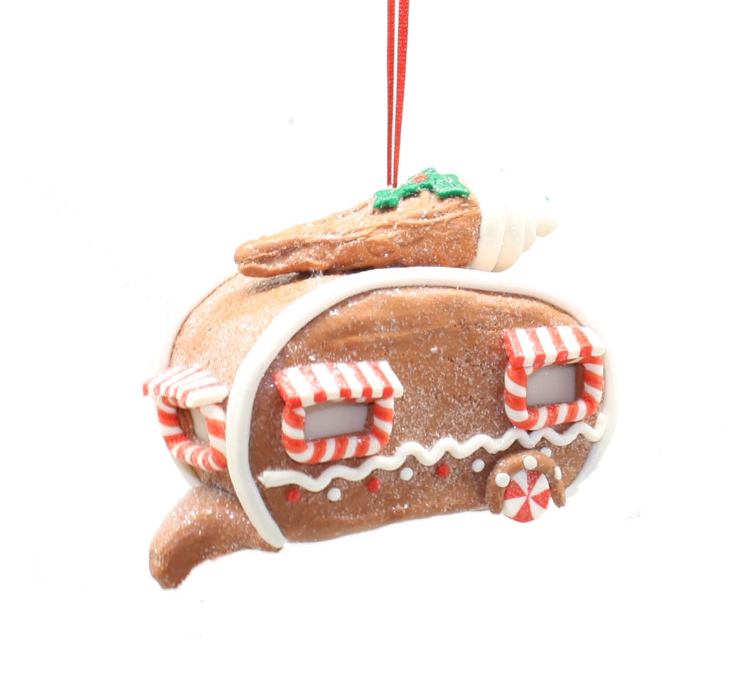 Gingerbread Camper Ornament