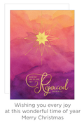 Holiday Religious Favorites – Rejoiced Star Watercolor