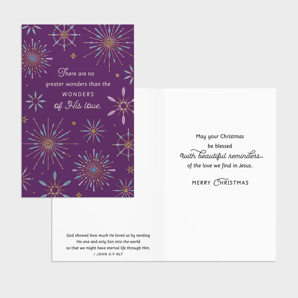 Wonders of His Love - 18 Assorted Christmas Boxed Cards and Envelopes