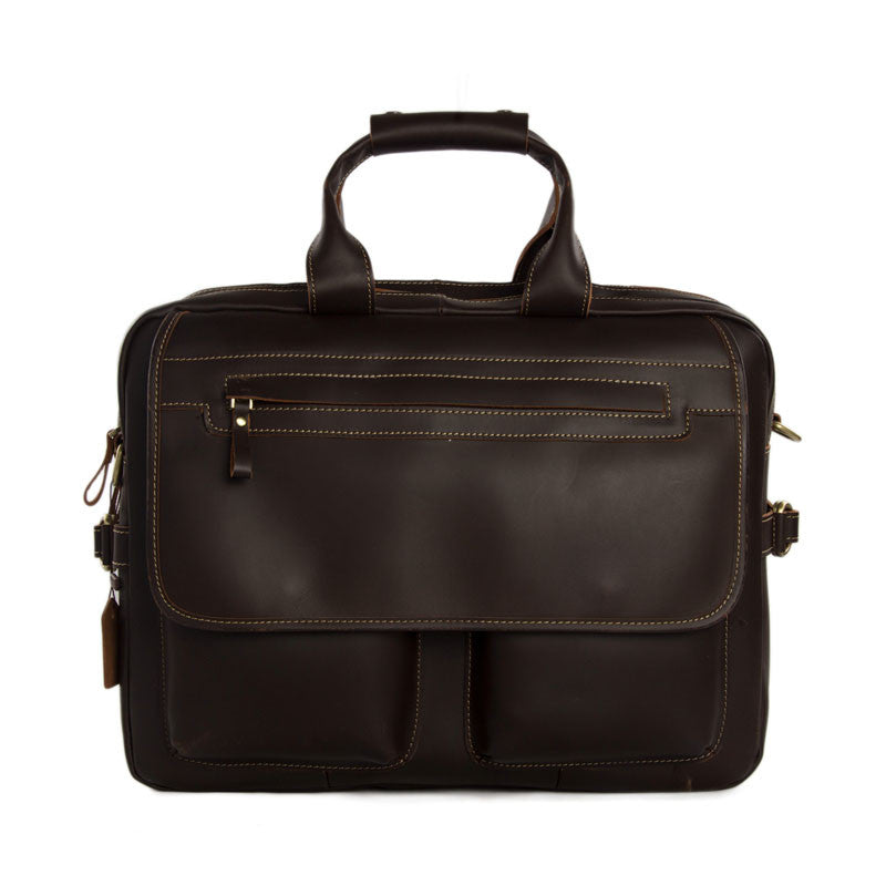 Flash Sale Handmade Full Grain Leather Briefcase, Leather Laptop Bag