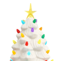 Ceramic Christmas Tree - White - 12 inch