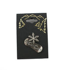 Snowflake Pewter Snowboard Pin