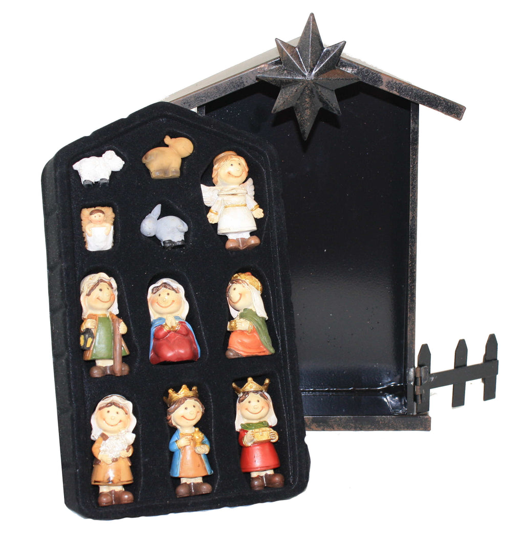 11 Piece mini Nativity Set - Traditional