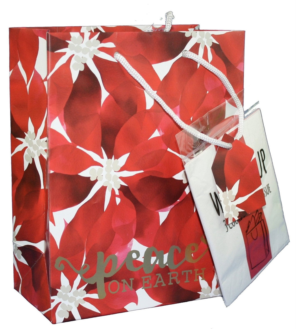 Traditional Gift Bag With Matching Tissue - Holiday Cheer Large