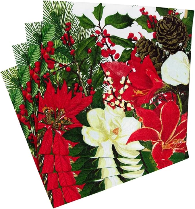 Christmas Garden Luncheon Napkin