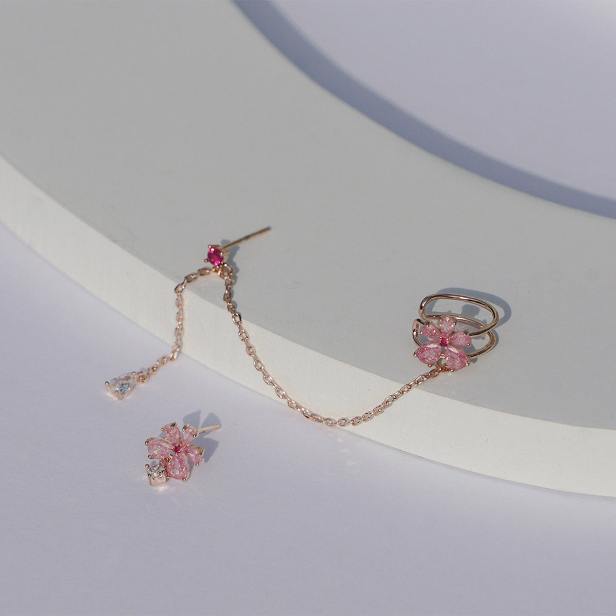 Flower Clip on Earrings