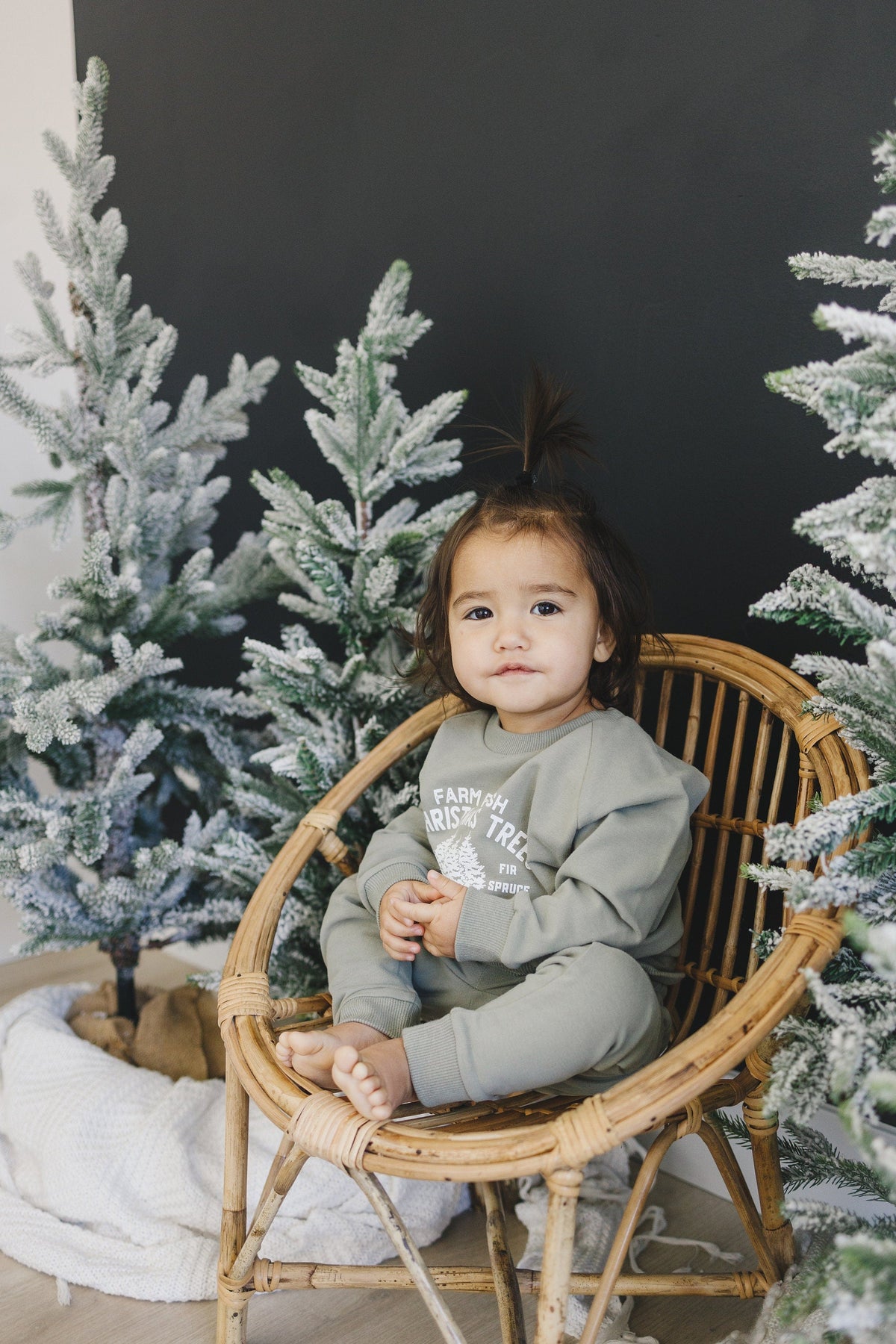 Farm Fresh Christmas Trees Organic Cotton 2pc Jogger Set