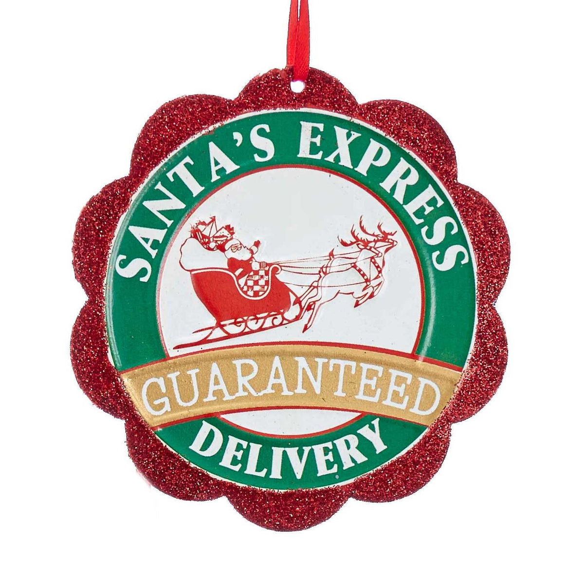 Santa Seal of Approval Ornament - Santa's Express