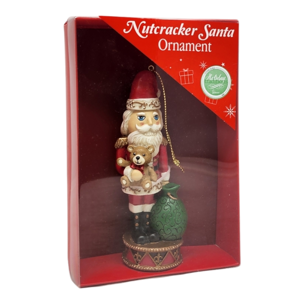Santa Nutcracker Ornament