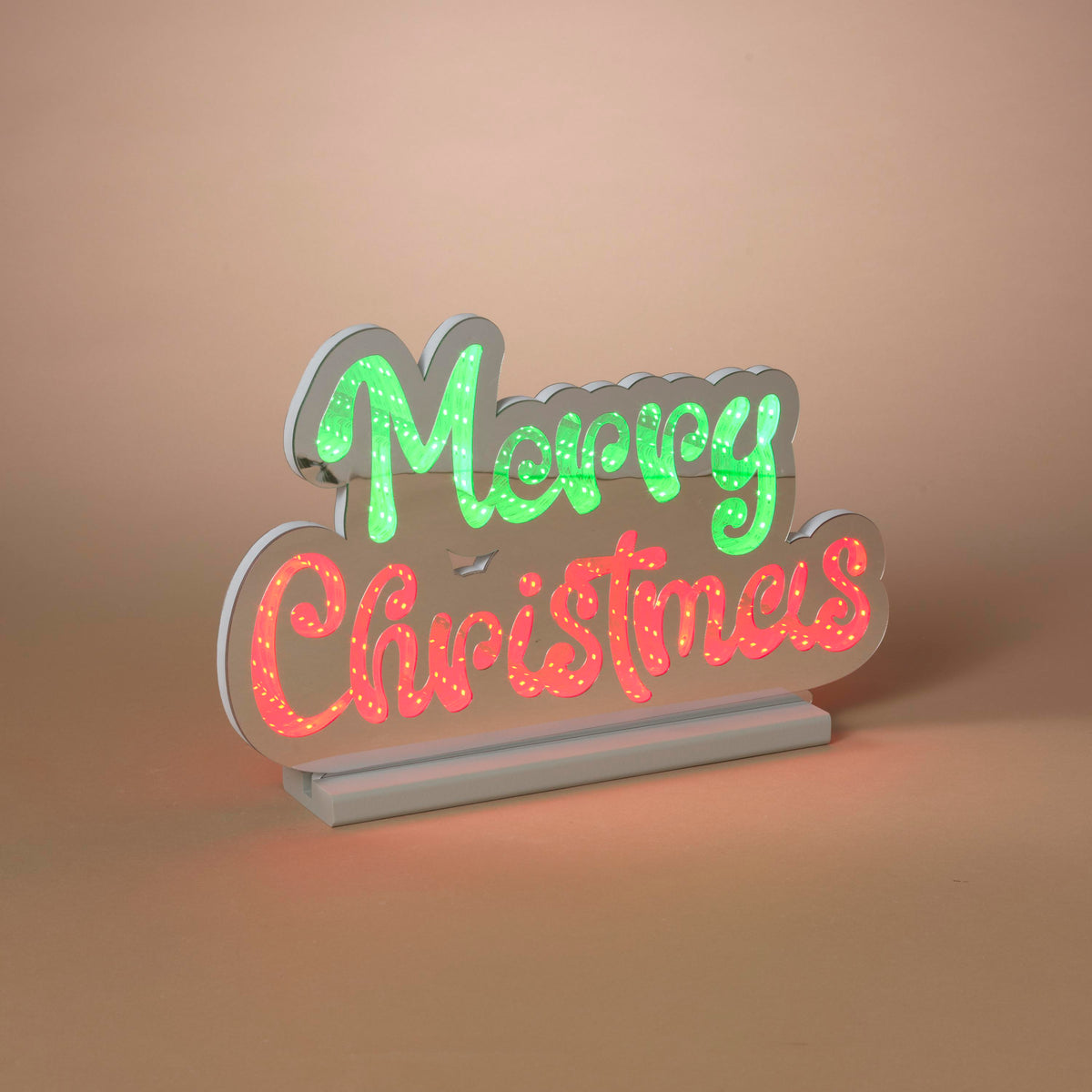 Lighted Infinity Mirror - Merry Christmas