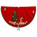 56 Inch Red Velvet Santa Tree Treeskirt