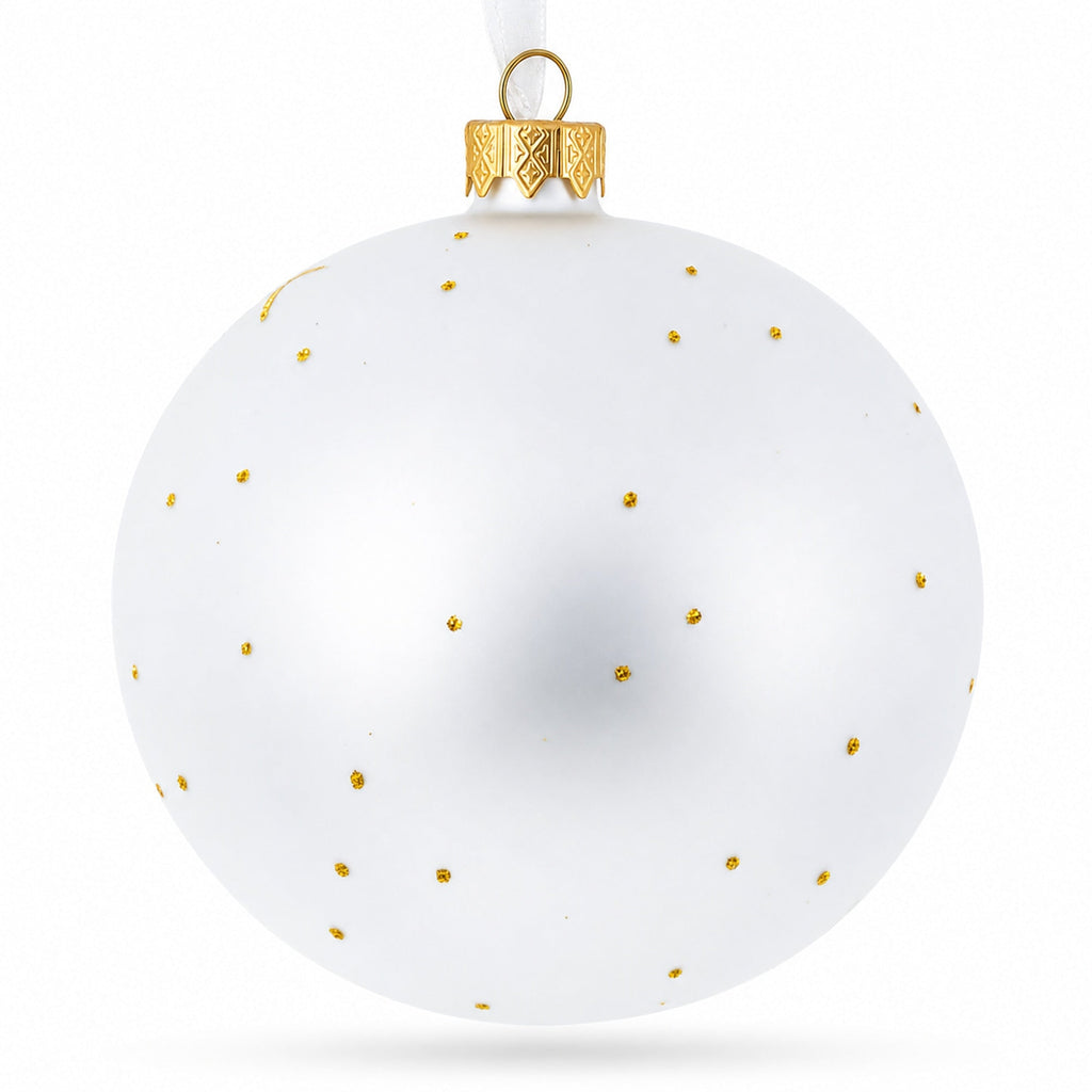 Vivid Rooster Glass Ball Christmas Ornament 3.25 Inches