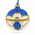 1903 Royal Danish White Glass Ball Christmas Ornament 3.25 Inches