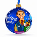 Cashier Glass Christmas Ornament 3.25 Inches
