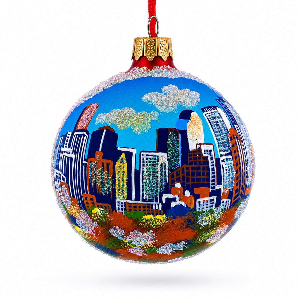 Denver, Colorado Glass Ball Christmas Ornament 3.25 Inches