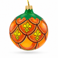 Royal Pineapple Glass Christmas Ornament 3.25 Inches
