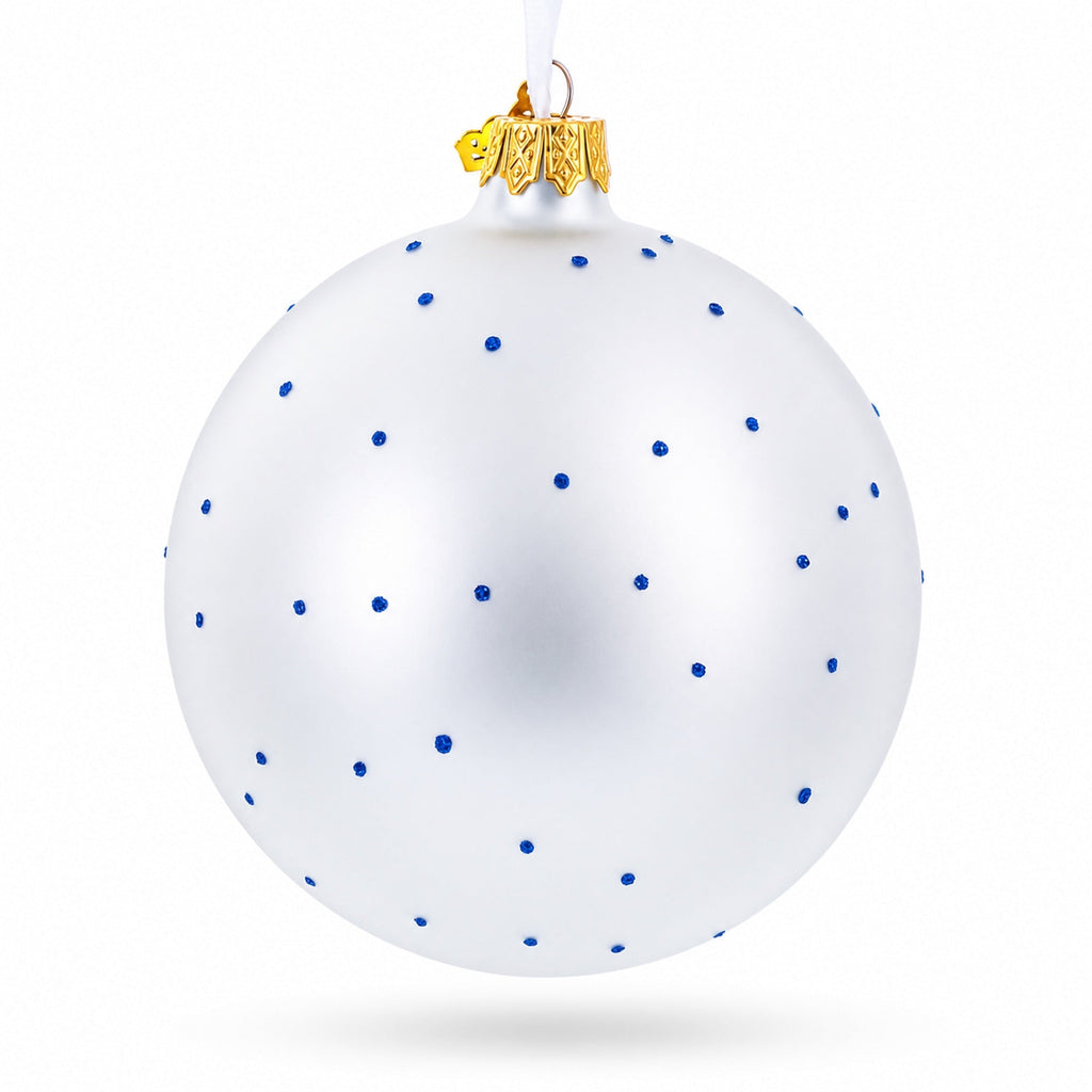 1889 'Irises' by Vincent Van Gogh Glass Ball Christmas Ornament 4 Inches