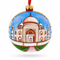 Taj Mahal, India Glass Ball Christmas Ornament 4 Inches