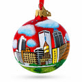 Tulsa, Oklahoma, USA Glass Christmas Ornament 3.25 Inches