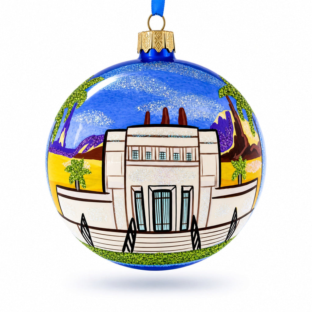 Mesa, Arizona, USA Glass Ball Christmas Ornament 4 Inches