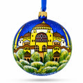 Aya Sofya, Istanbul, Turkey Glass Ball Christmas Ornament 4 Inches