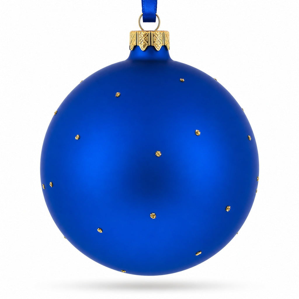 Fire Department Glass Ball Christmas Ornament 4 Inches