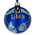 Libra Zodiac Horoscope Sign Glass Ball Christmas Ornament 3.25 Inches