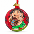 Troll the Cook Glass Ball Christmas Ornament 3.25 Inches