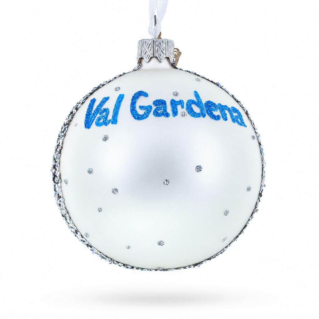 Val Gardena Dolomiti Super Ski, Italy Glass Ball Christmas Ornament