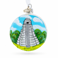 Tikal, Guatemala Glass Ball Christmas Ornament 3.25 Inches