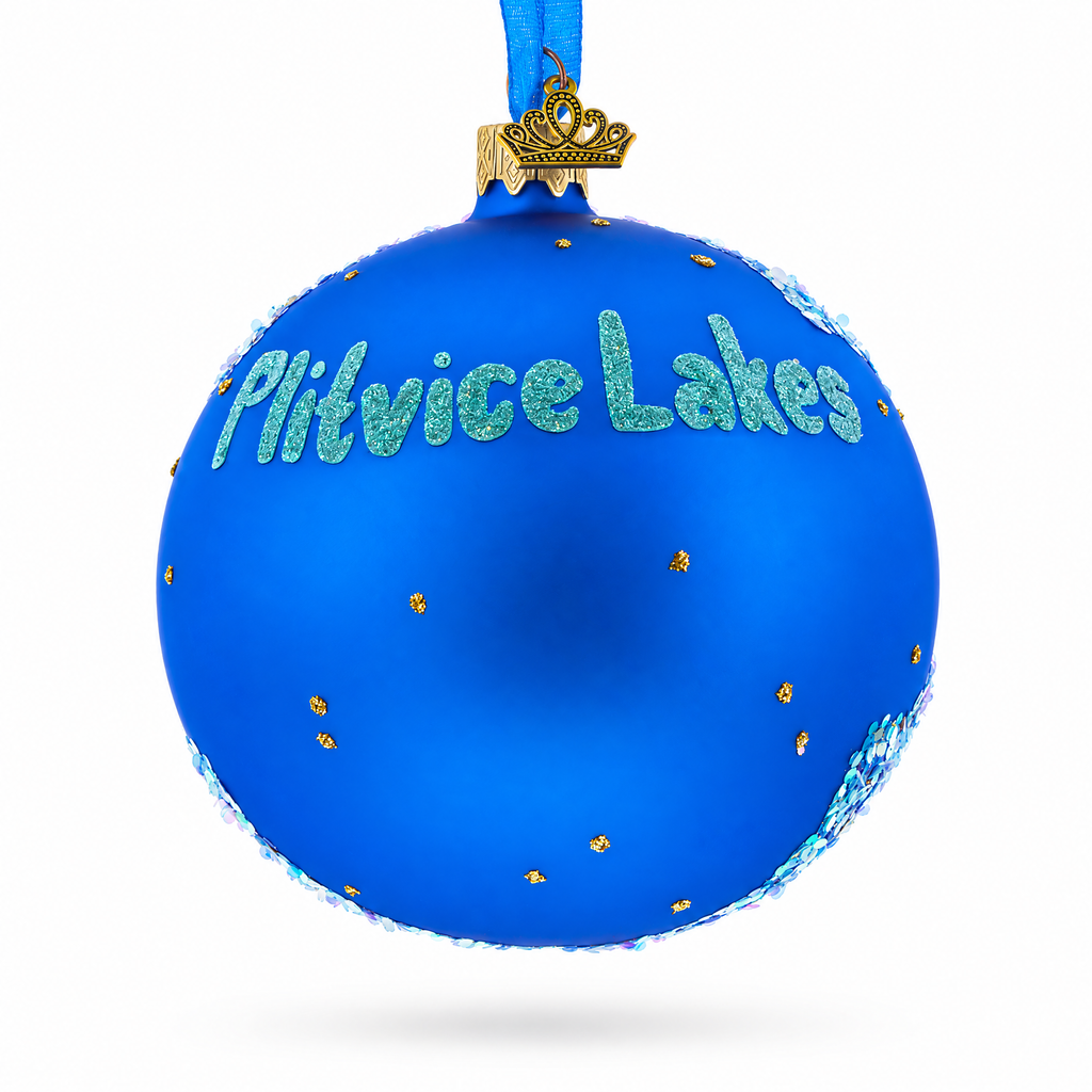 Plitvice Lakes National Park, Croatia Glass Ball Christmas Ornament