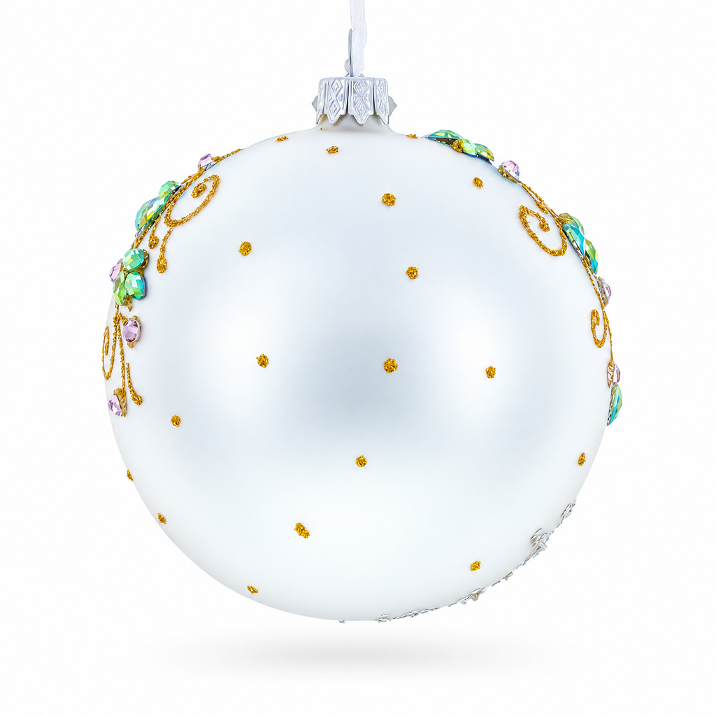 Fort Worth Stockyards, Texas Glass Ball Christmas Ornament 4 Inches